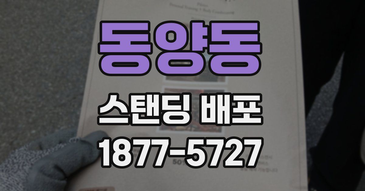 동양동 스탠딩 배포