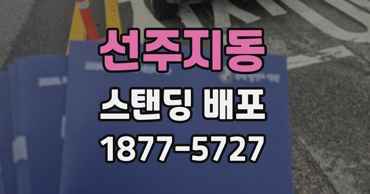 선주지동 스탠딩 배포