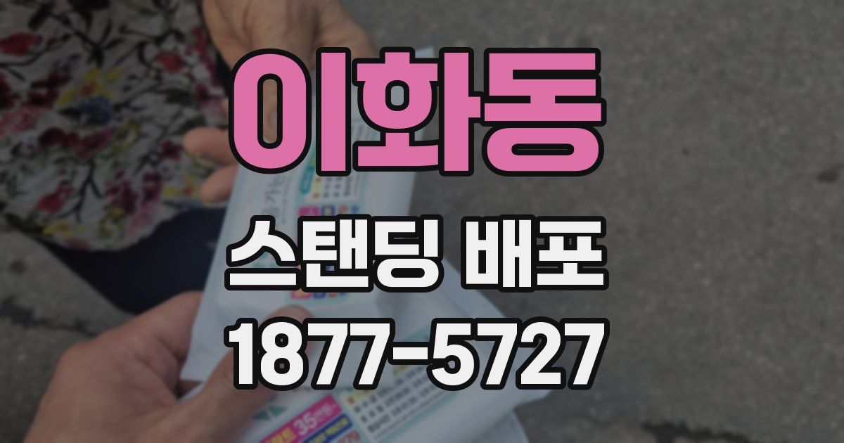 이화동 스탠딩 배포