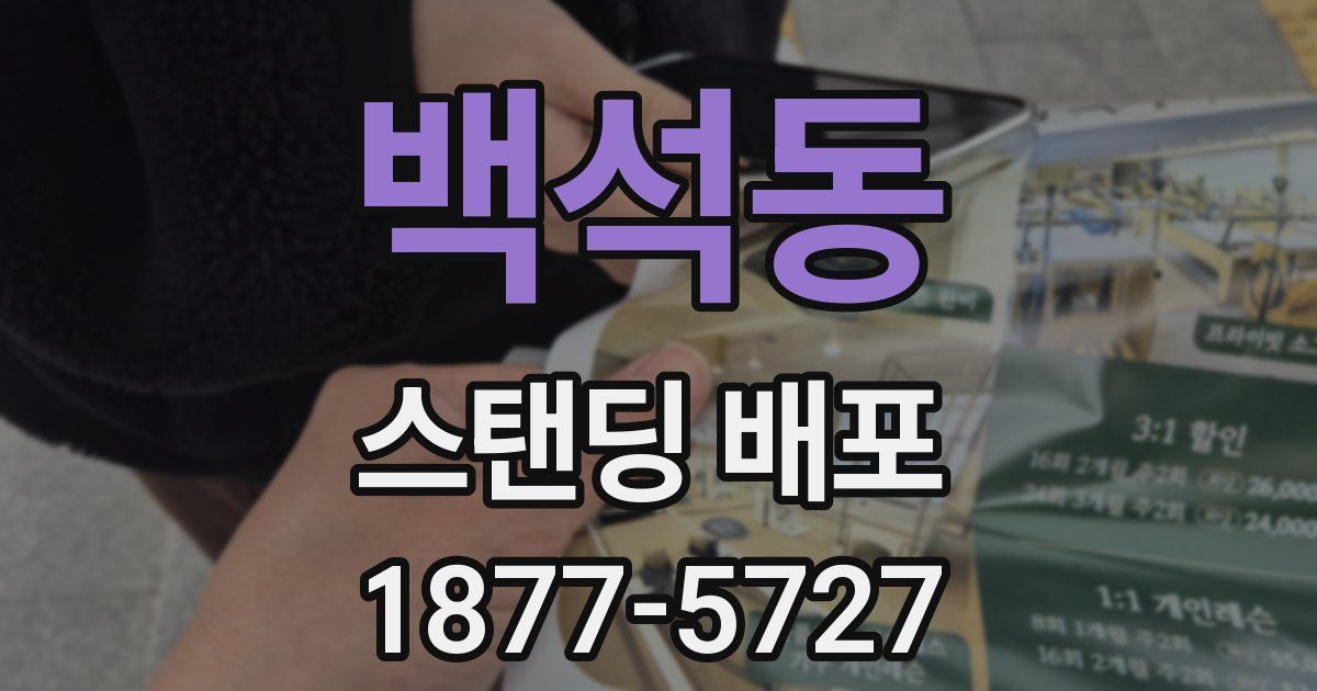 백석동 스탠딩 배포