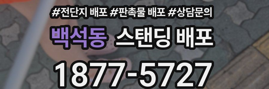 백석동 스탠딩 배포