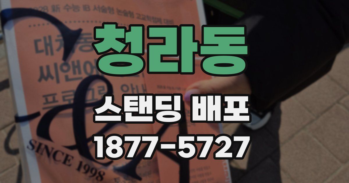 청라동 스탠딩 배포