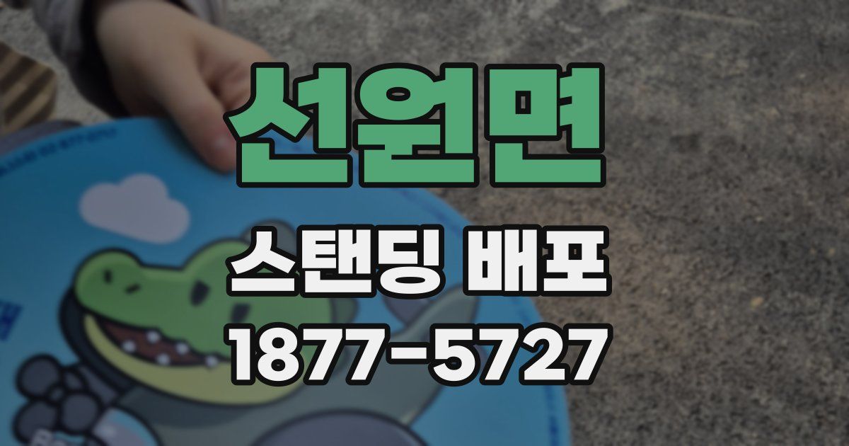 선원면 스탠딩 배포
