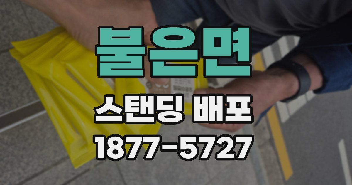불은면 스탠딩 배포