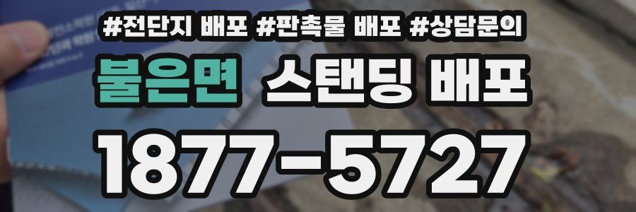 불은면 스탠딩 배포