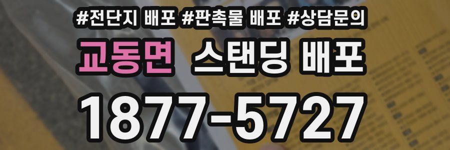 교동면 스탠딩 배포