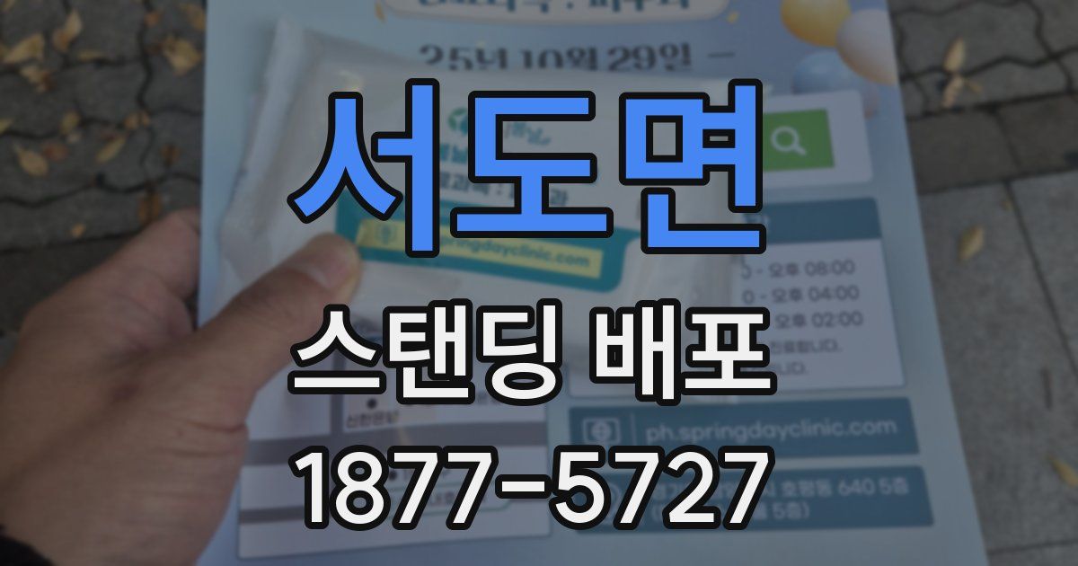 서도면 스탠딩 배포