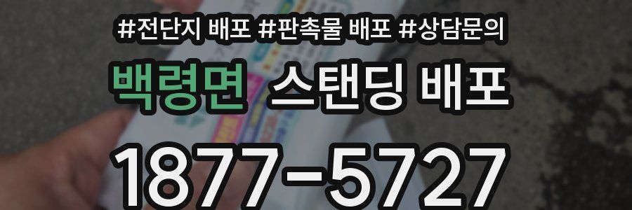 백령면 스탠딩 배포