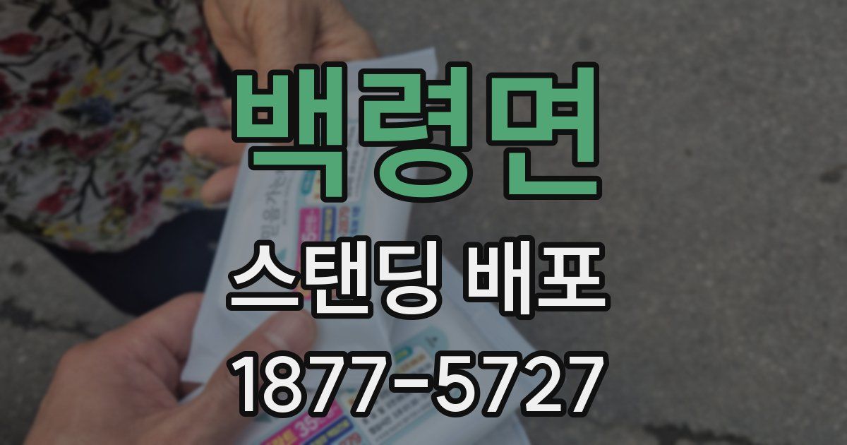 백령면 스탠딩 배포