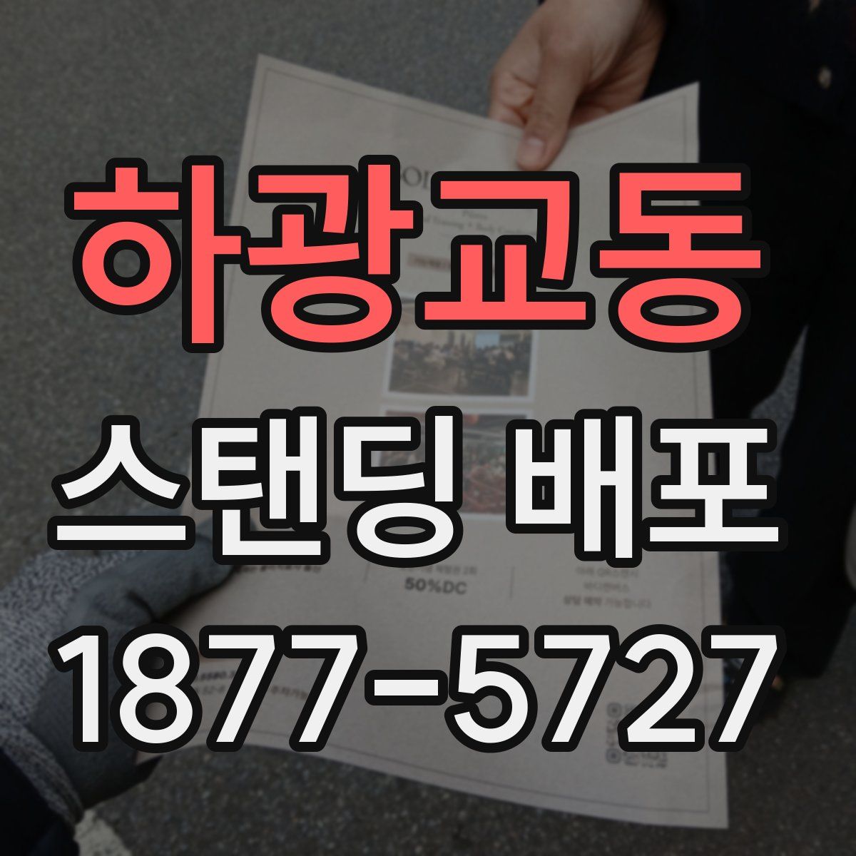 하광교동 스탠딩 배포