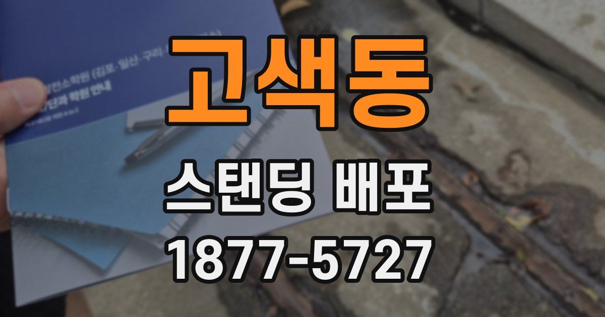 고색동 스탠딩 배포