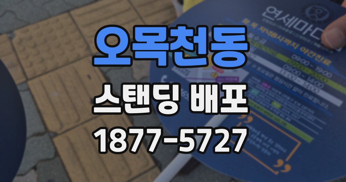 오목천동 스탠딩 배포