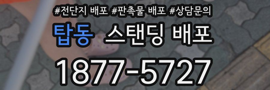 탑동 스탠딩 배포