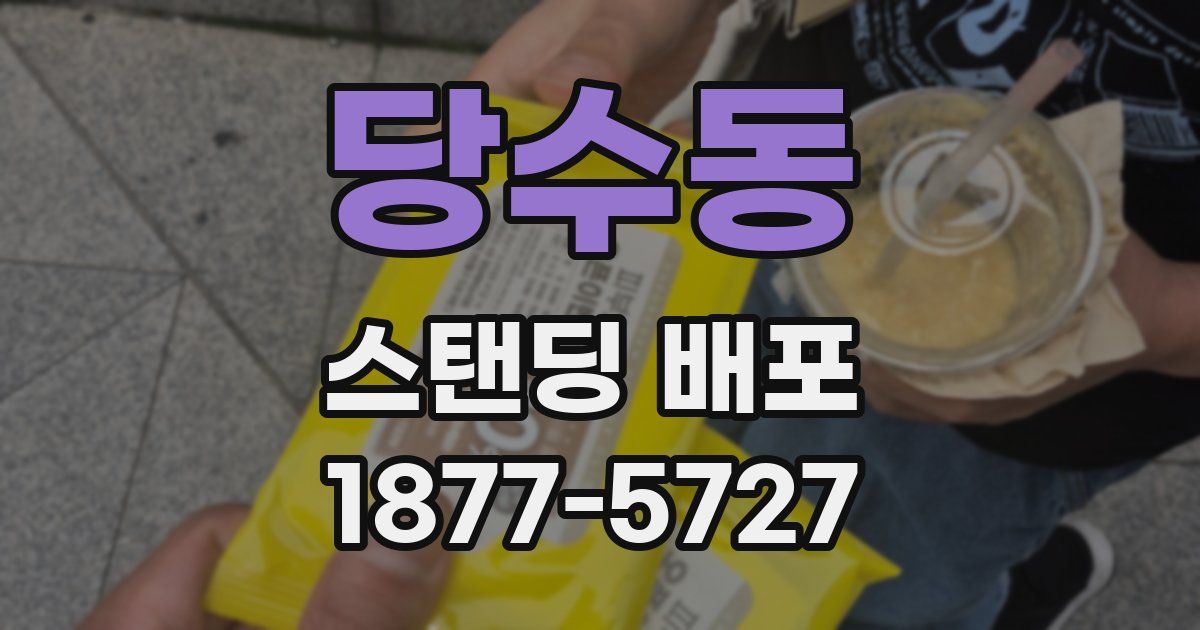 당수동 스탠딩 배포