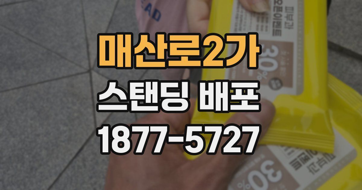 매산로2가 스탠딩 배포