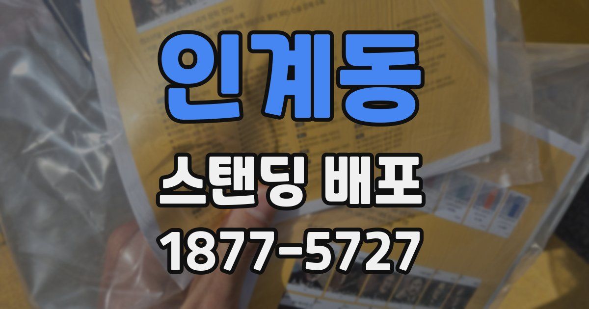 인계동 스탠딩 배포