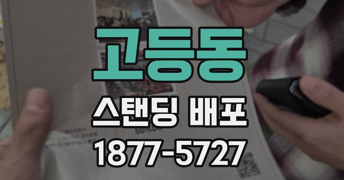 고등동 스탠딩 배포