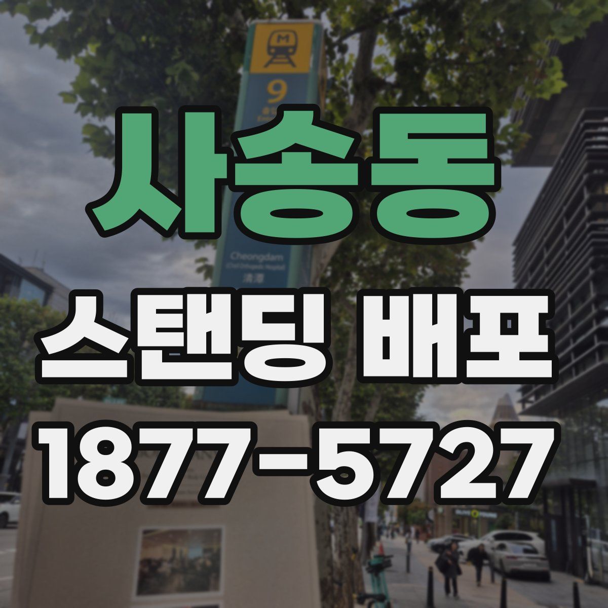 사송동 스탠딩 배포