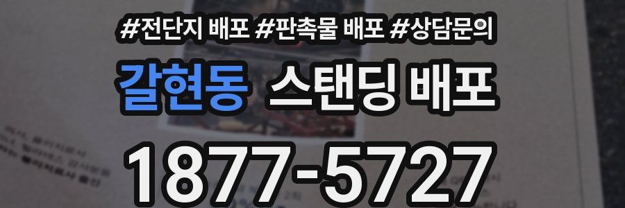 갈현동 스탠딩 배포
