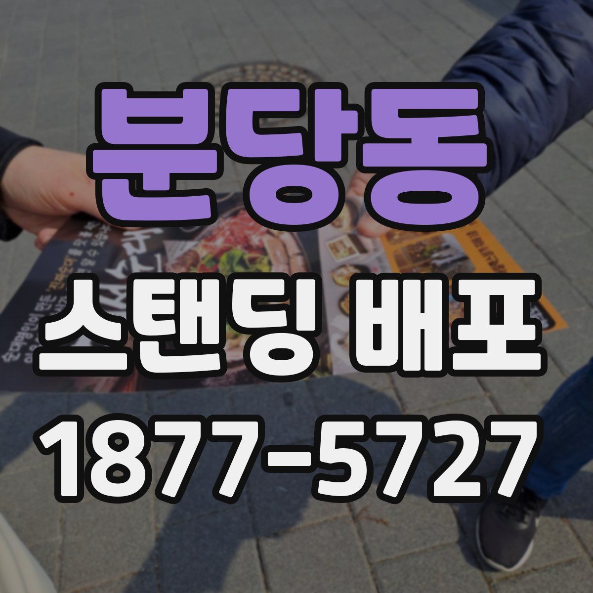 분당동 스탠딩 배포