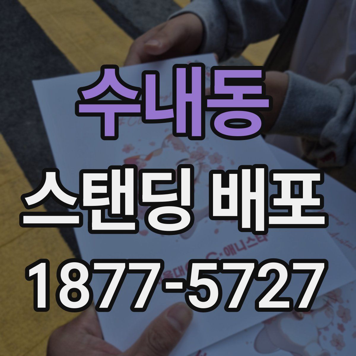 수내동 스탠딩 배포