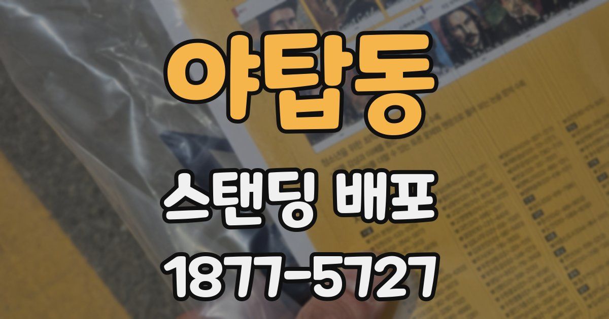 야탑동 스탠딩 배포
