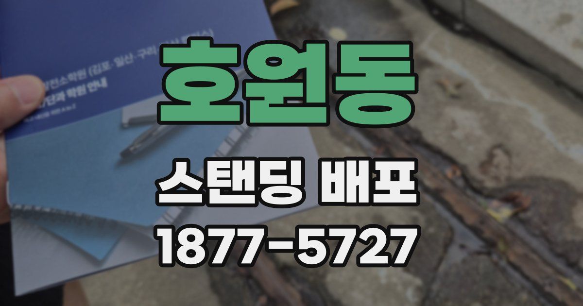 호원동 스탠딩 배포