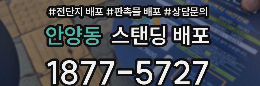 안양동 스탠딩 배포