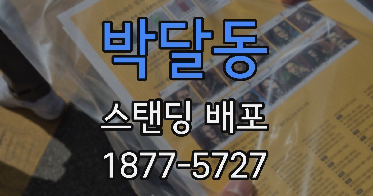 박달동 스탠딩 배포