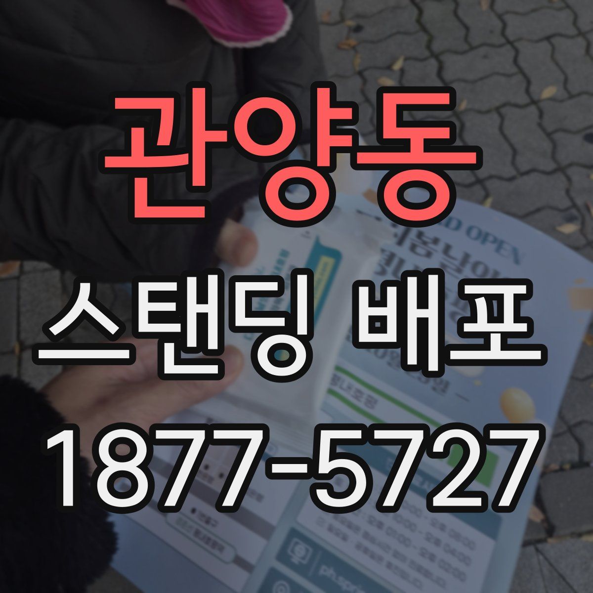 관양동 스탠딩 배포