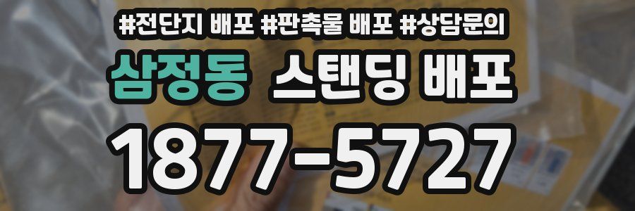 삼정동 스탠딩 배포