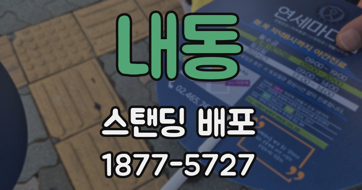 내동 스탠딩 배포