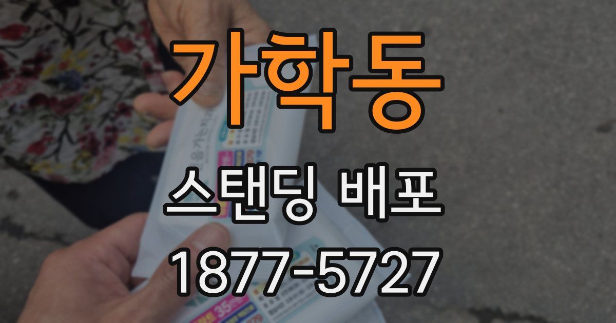 가학동 스탠딩 배포