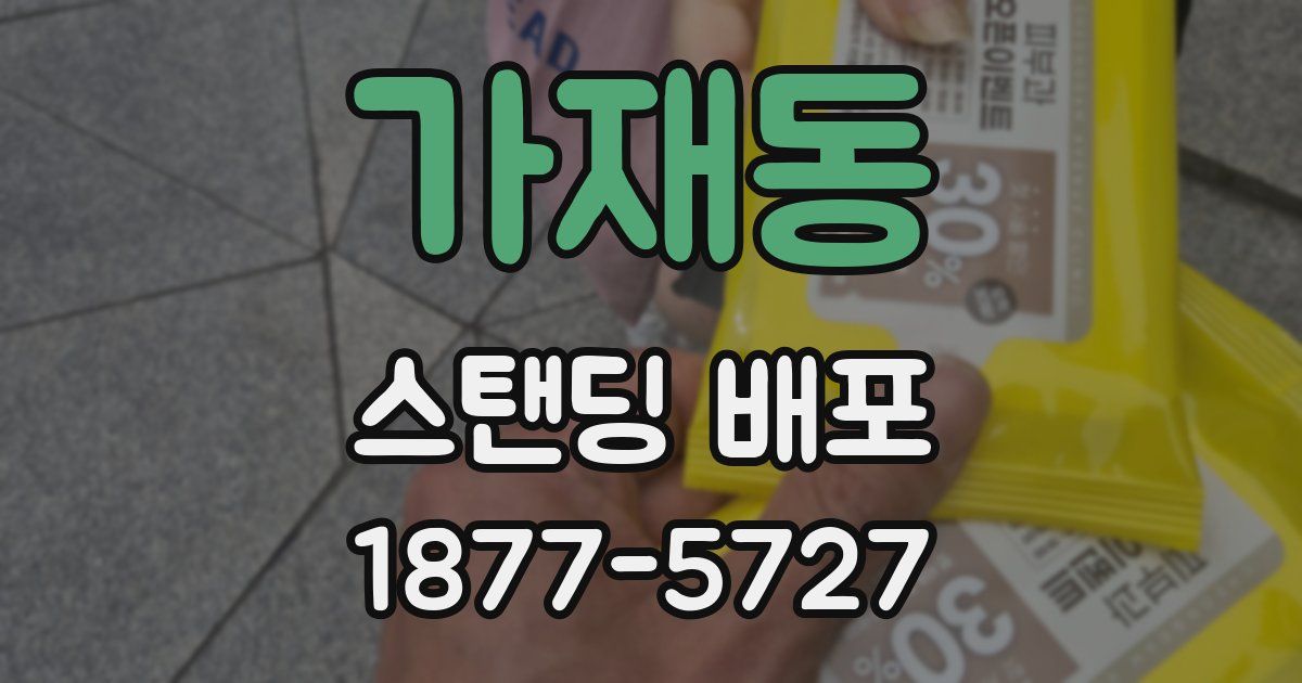 가재동 스탠딩 배포