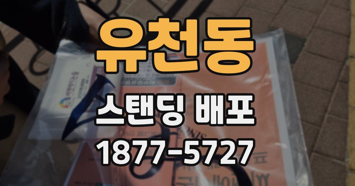 유천동 스탠딩 배포