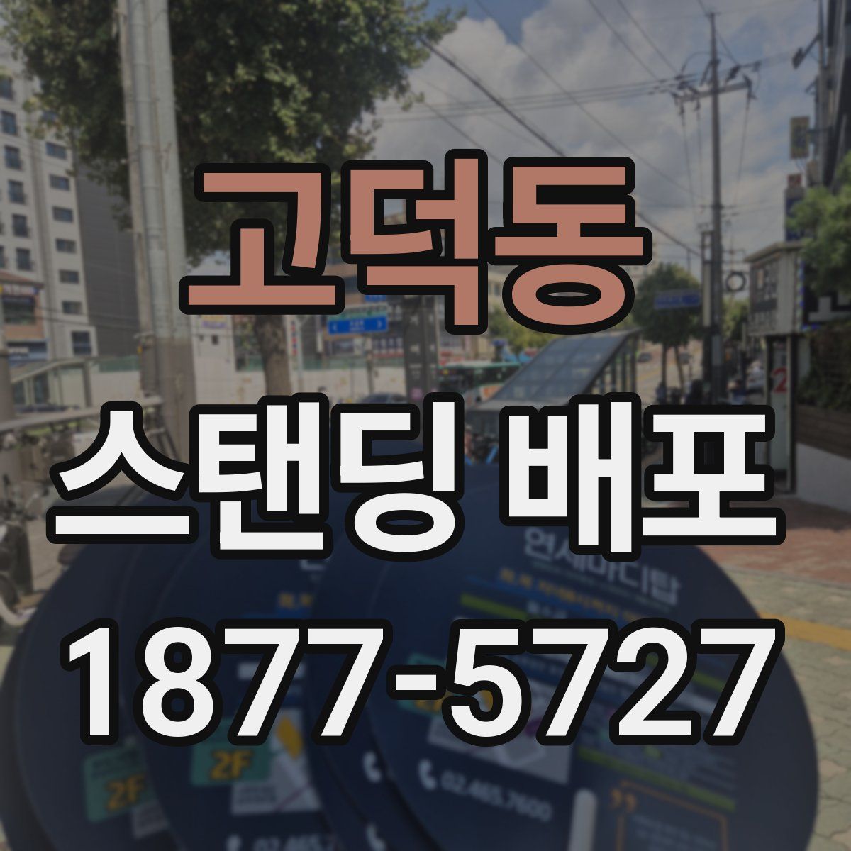 고덕동 스탠딩 배포