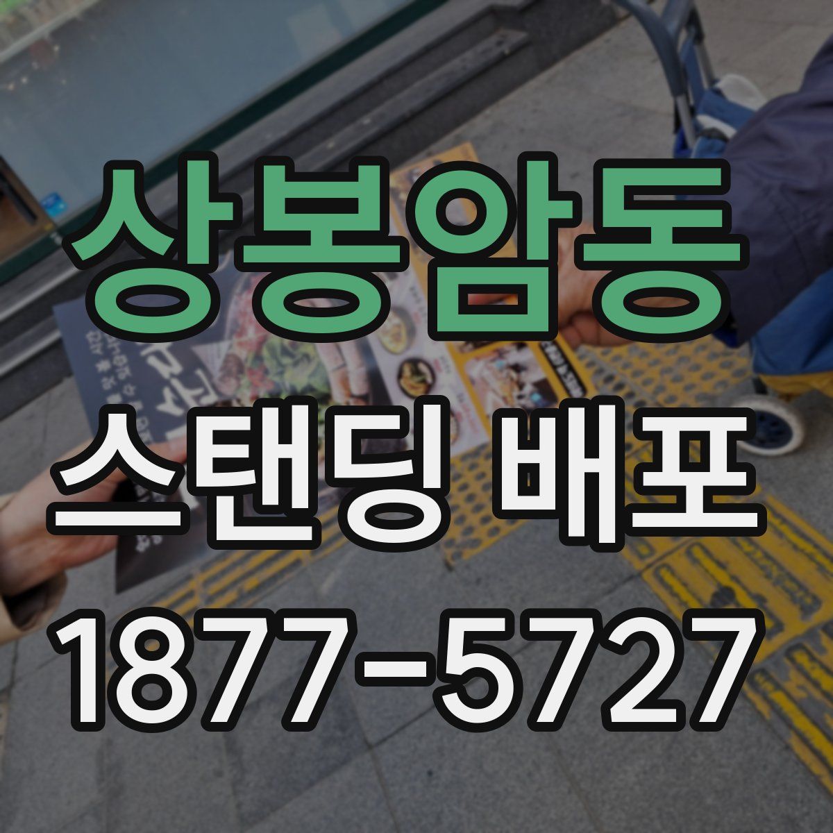 상봉암동 스탠딩 배포