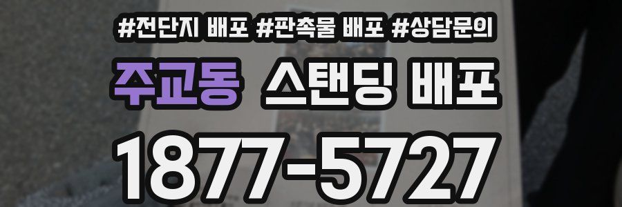 주교동 스탠딩 배포