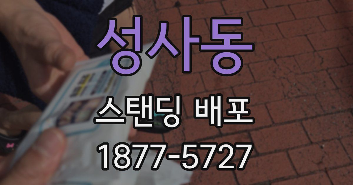 성사동 스탠딩 배포