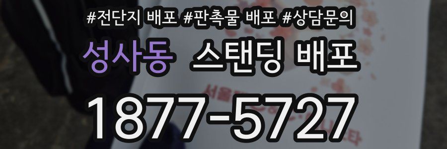 성사동 스탠딩 배포
