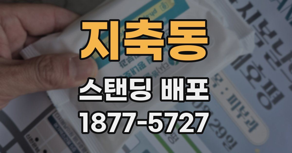 지축동 스탠딩 배포