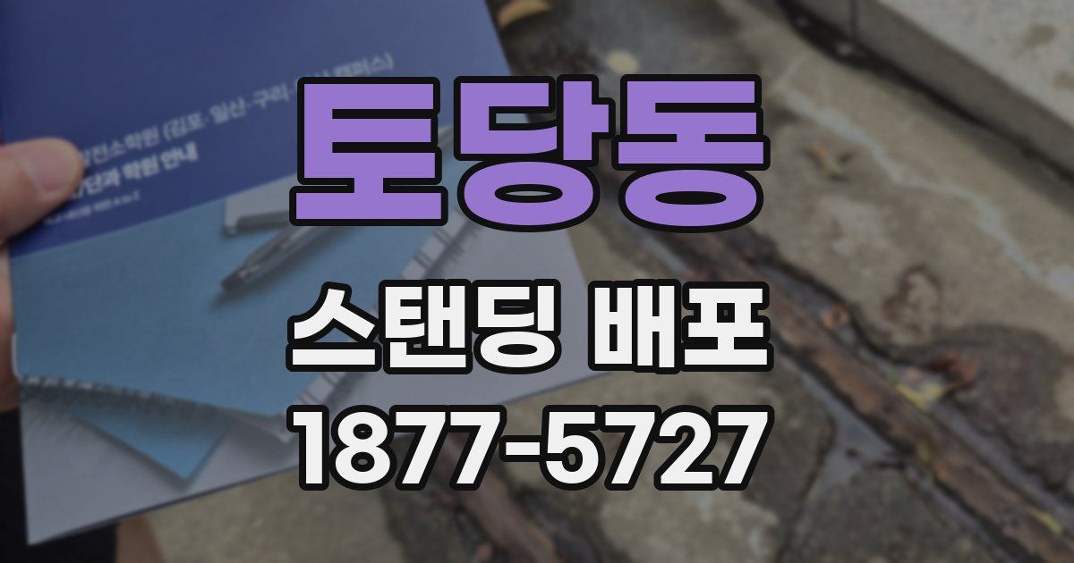 토당동 스탠딩 배포