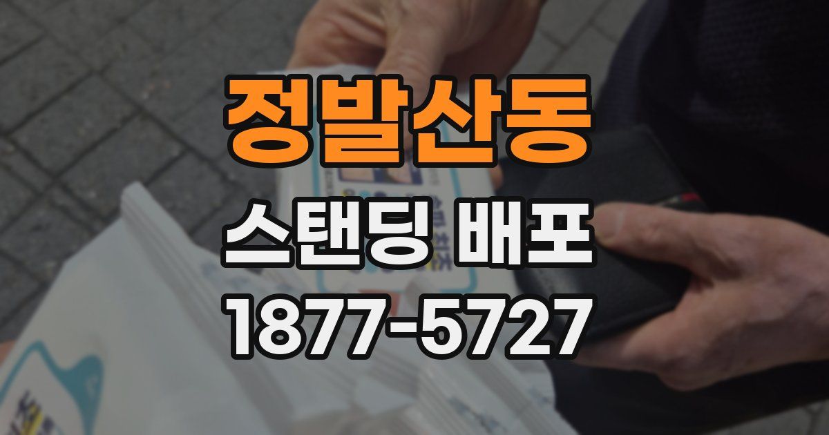 정발산동 스탠딩 배포