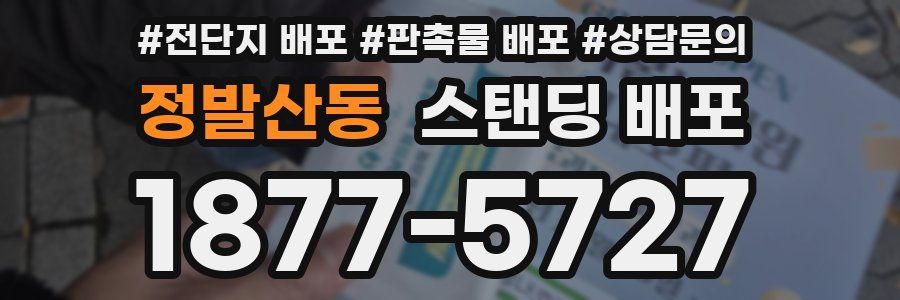 정발산동 스탠딩 배포