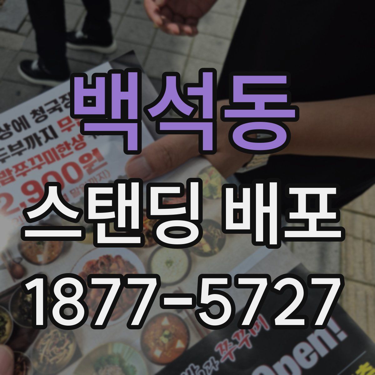 백석동 스탠딩 배포