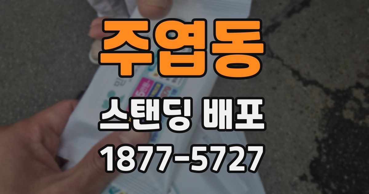 주엽동 스탠딩 배포