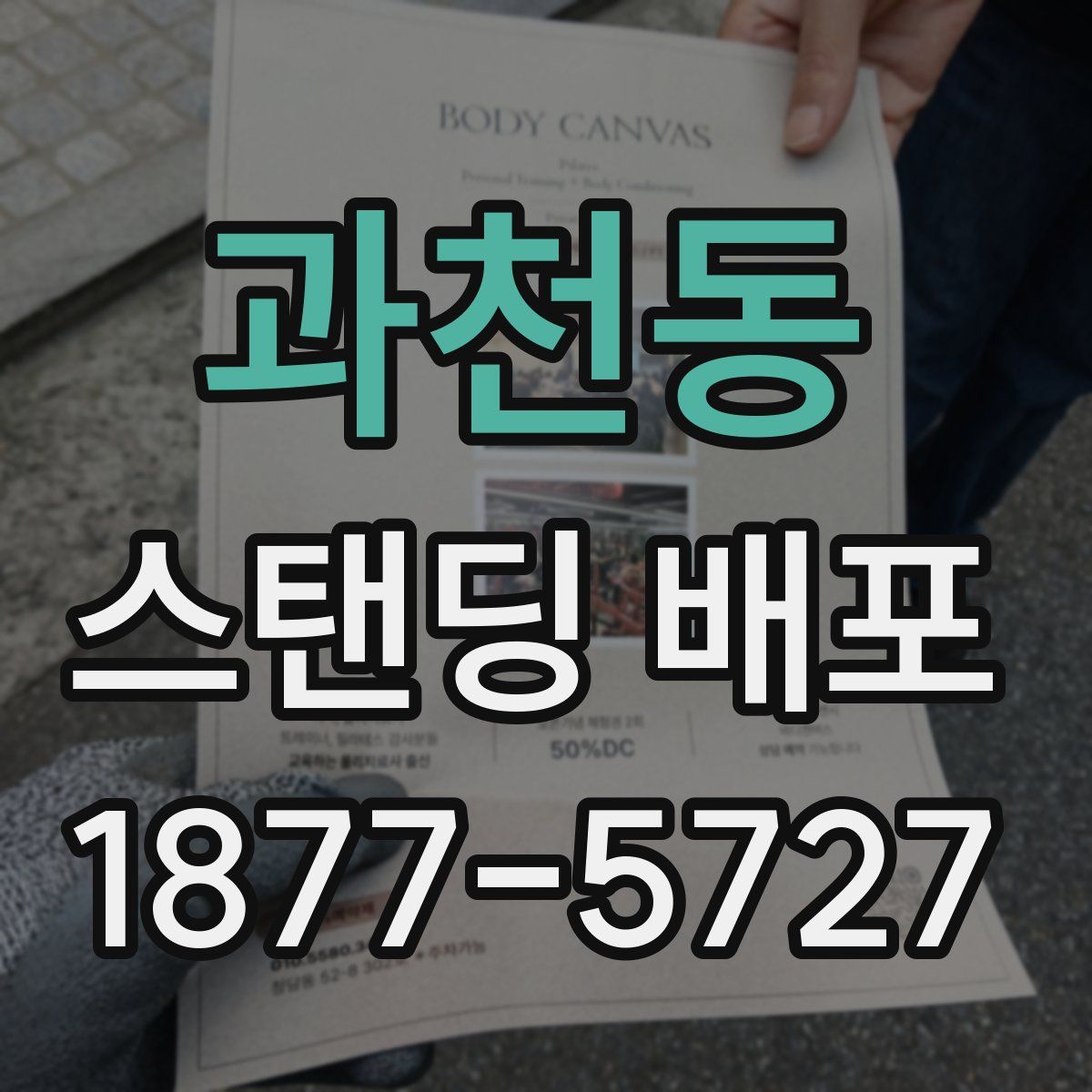 과천동 스탠딩 배포