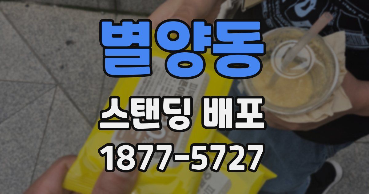 별양동 스탠딩 배포