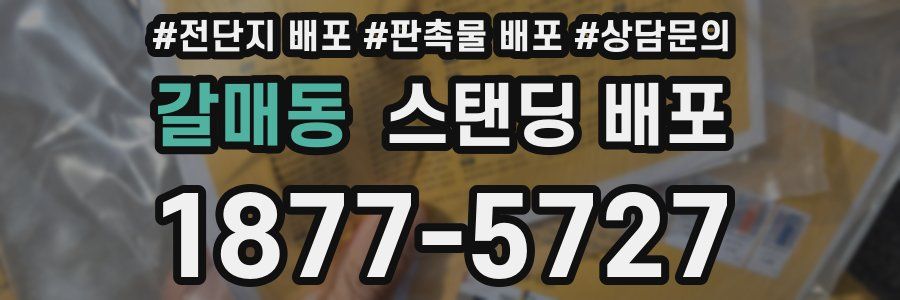 갈매동 스탠딩 배포