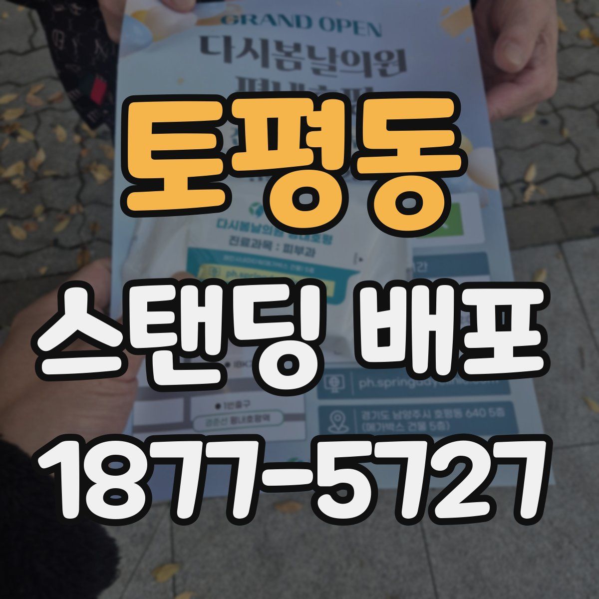 토평동 스탠딩 배포